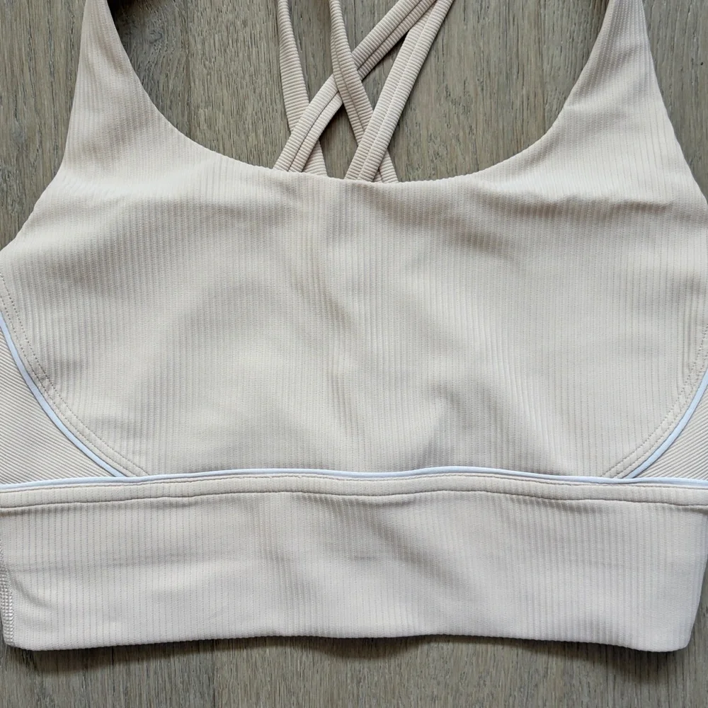 EUC energy longline bra ribbed chantilly size 6 lululemon - Picture 3 of 14